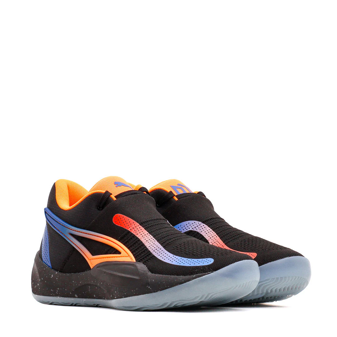 Puma Basketball Men Rise Nitro RJ Barrett Black Orange Blue 377388-02 - Image 3