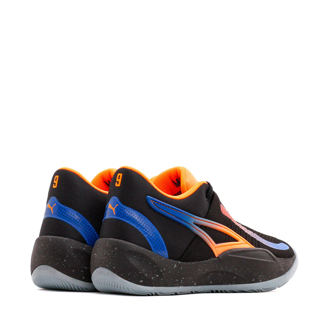 Puma Basketball Men Rise Nitro RJ Barrett Black Orange Blue 377388-02 - Image 4