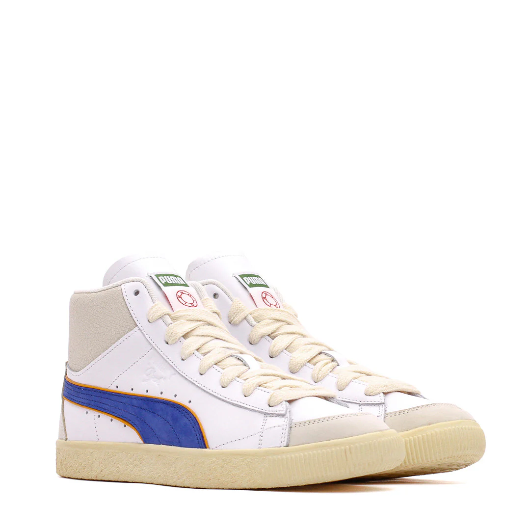 Puma Men Clyde Mid Bball x Rhuigi White Royal 391335-01 - Image 3