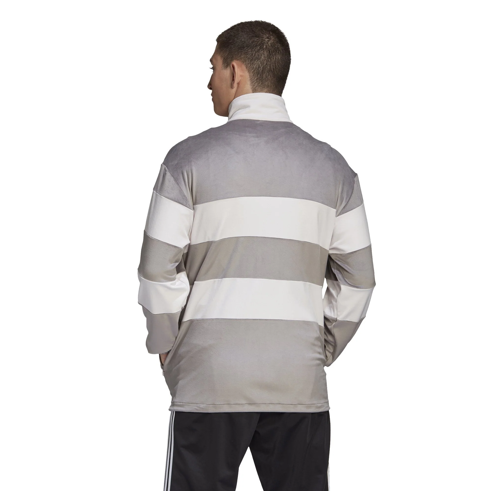 Adidas Originals Pastel Full Zip White Grey Men GL6160 - Image 4