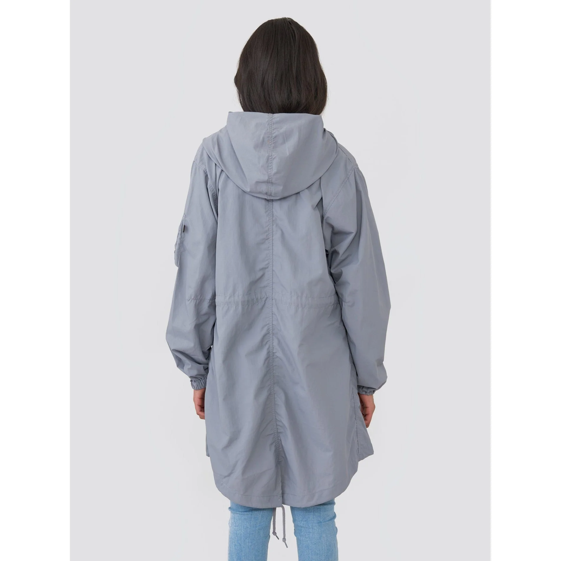 Alpha Industries Shell Fishtail Parka Cadet Grey Women WJS49000C1-053 - Image 3