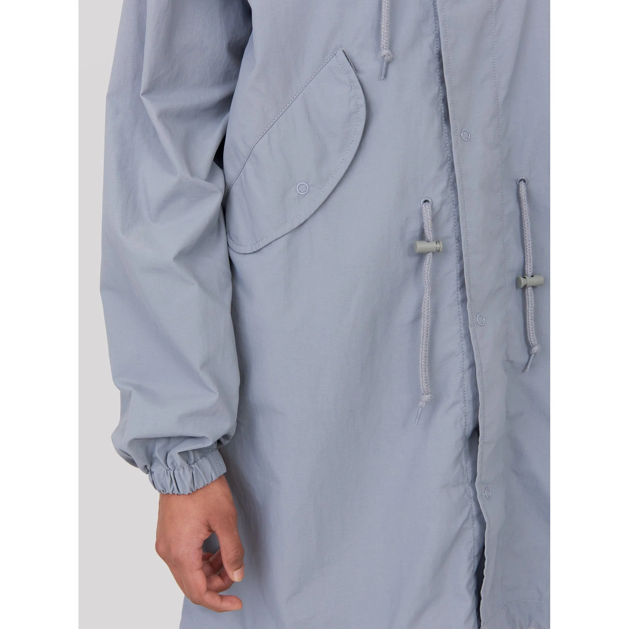 Alpha Industries Shell Fishtail Parka Cadet Grey Women WJS49000C1-053 - Image 4