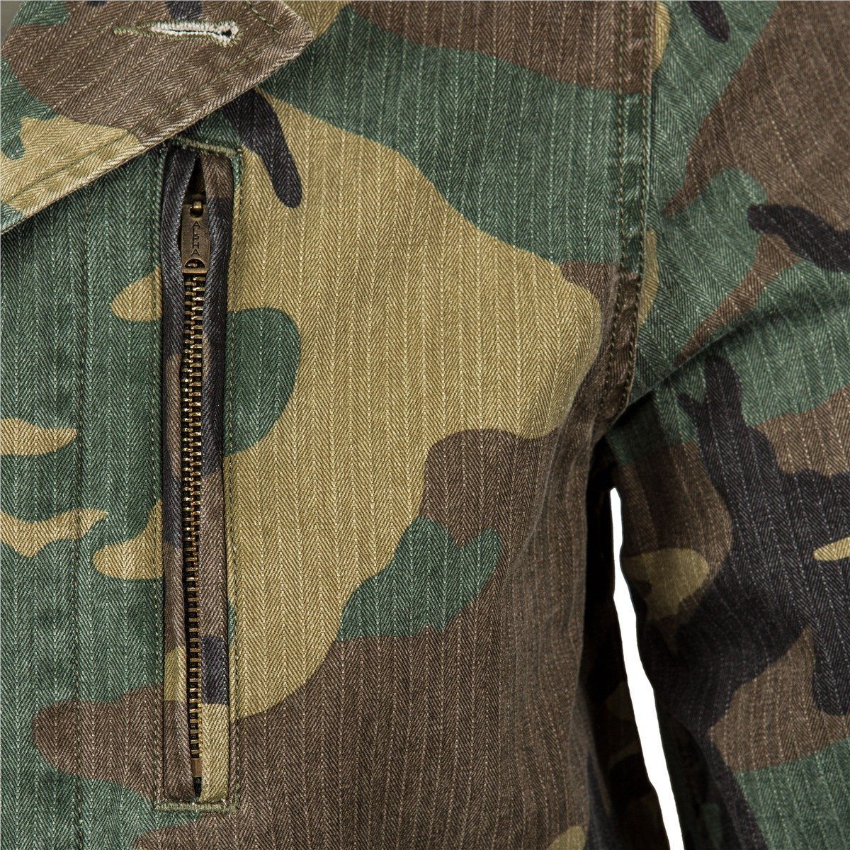 Alpha Industries Women W F-2 French Field Coat Woodland Camo Jacket Wjf48003c1-961 - Image 3