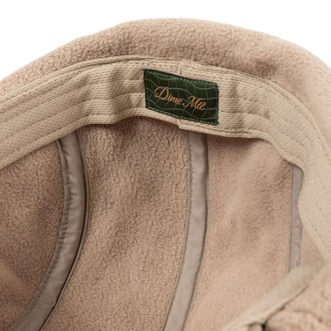 Dime Cursive Earflap Cap Tan - Image 4