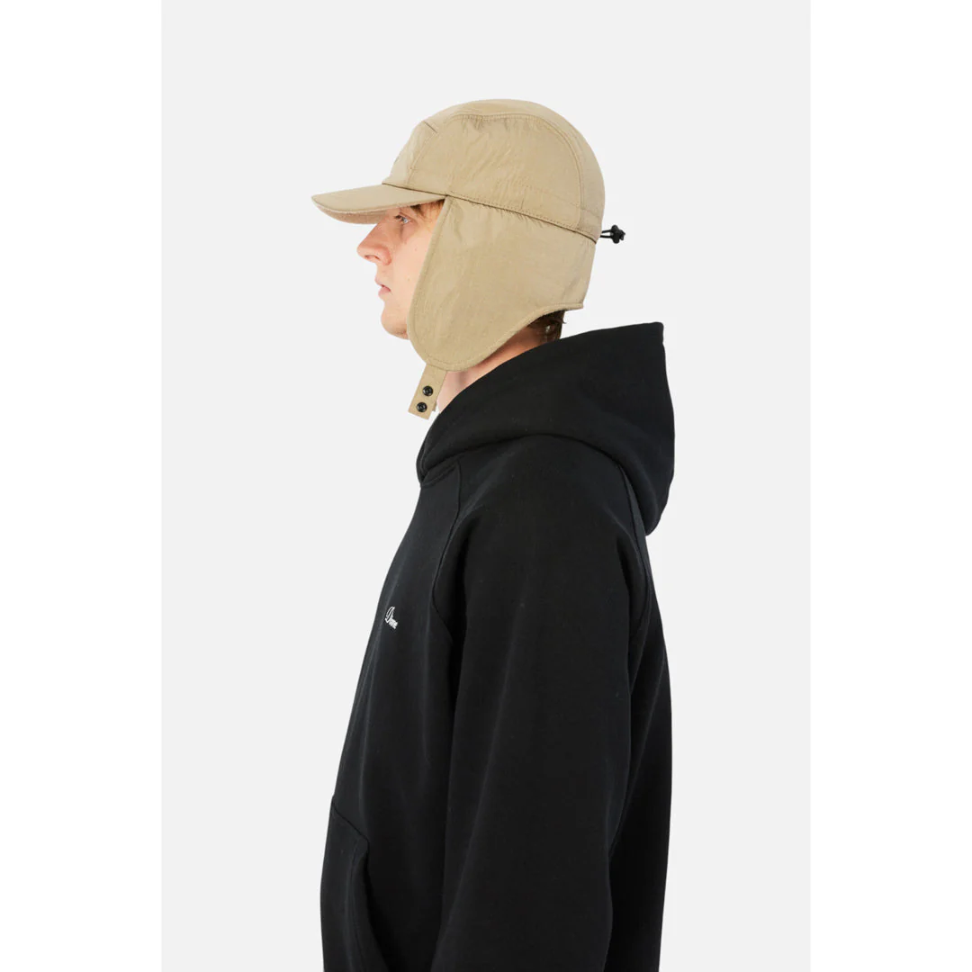 Dime Cursive Earflap Cap Tan - Image 7
