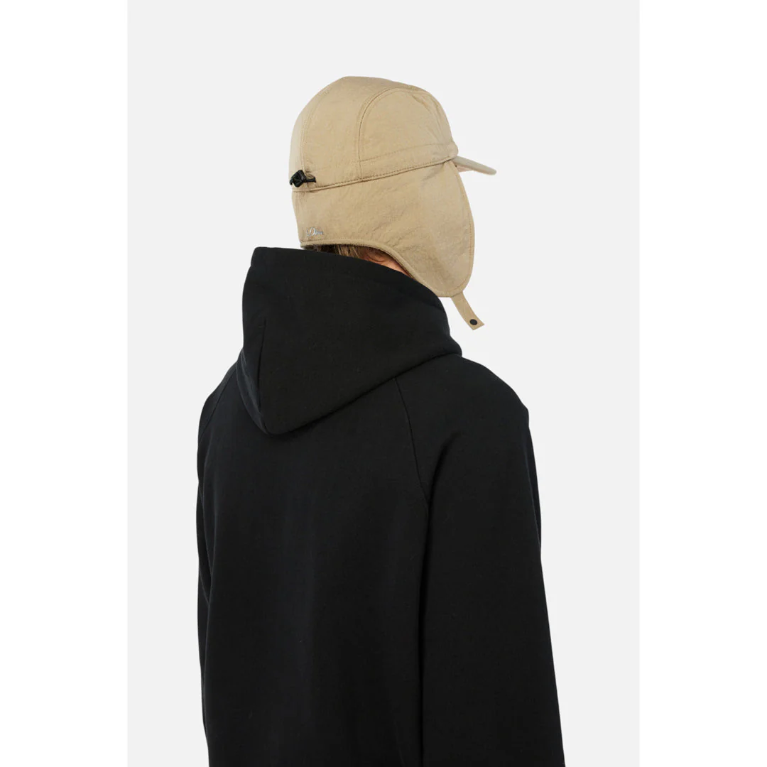 Dime Cursive Earflap Cap Tan - Image 8