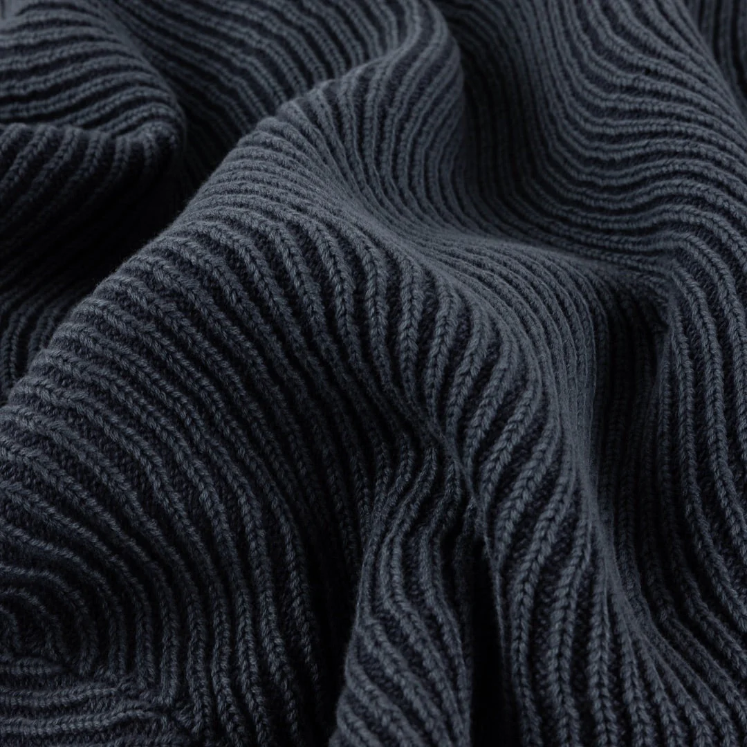 Dime Wave Knit Sweater Navy - Image 3