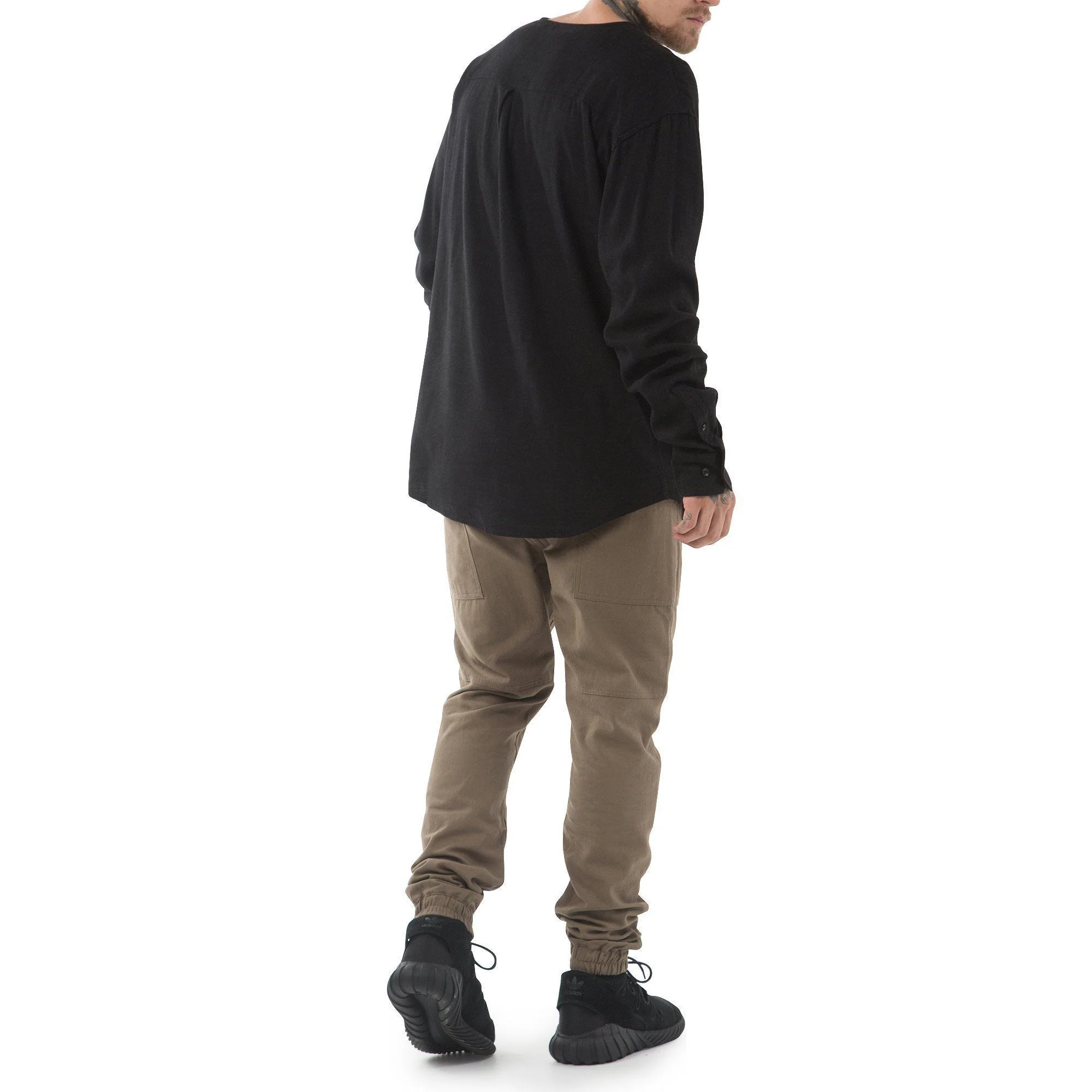 Publish Jakobe L/s Button Up Black P1702054-BLK - Image 3