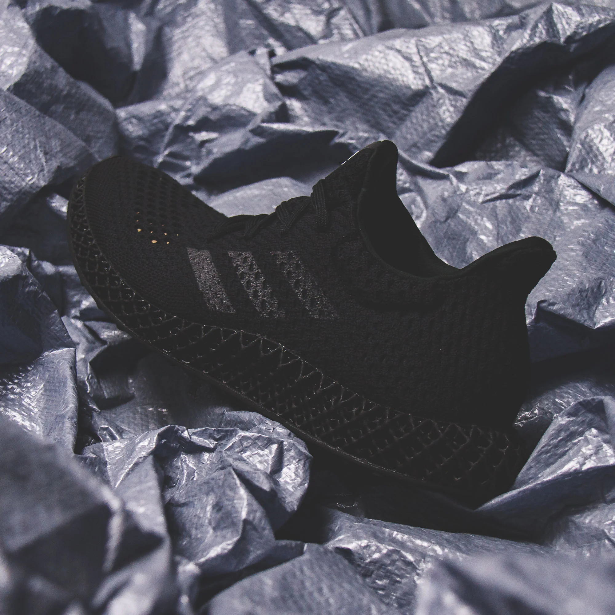 Adidas Running Men 4D Futurecraft Triple Black Q46228 - Image 4
