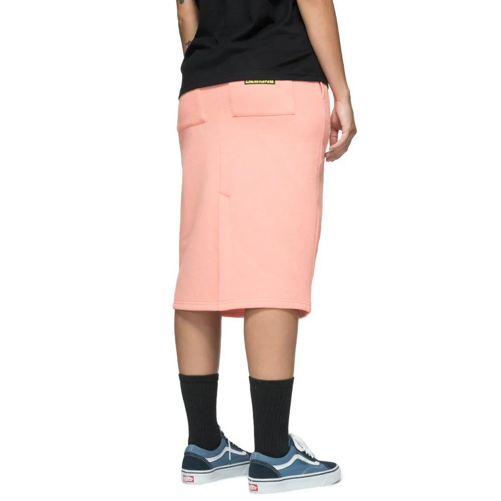 Stussy Women Margo Fleece Skirt Peach 214474-PEAC - Image 4