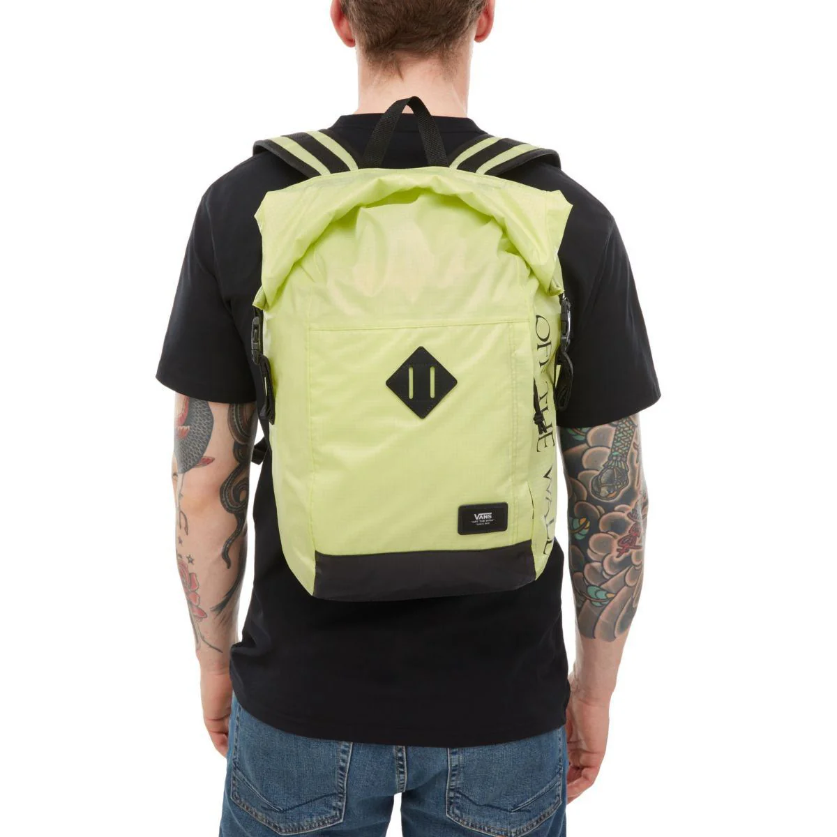 Vans Fend Roll Top Backpack Sunny Lime VN0A36YJTCY - Image 4