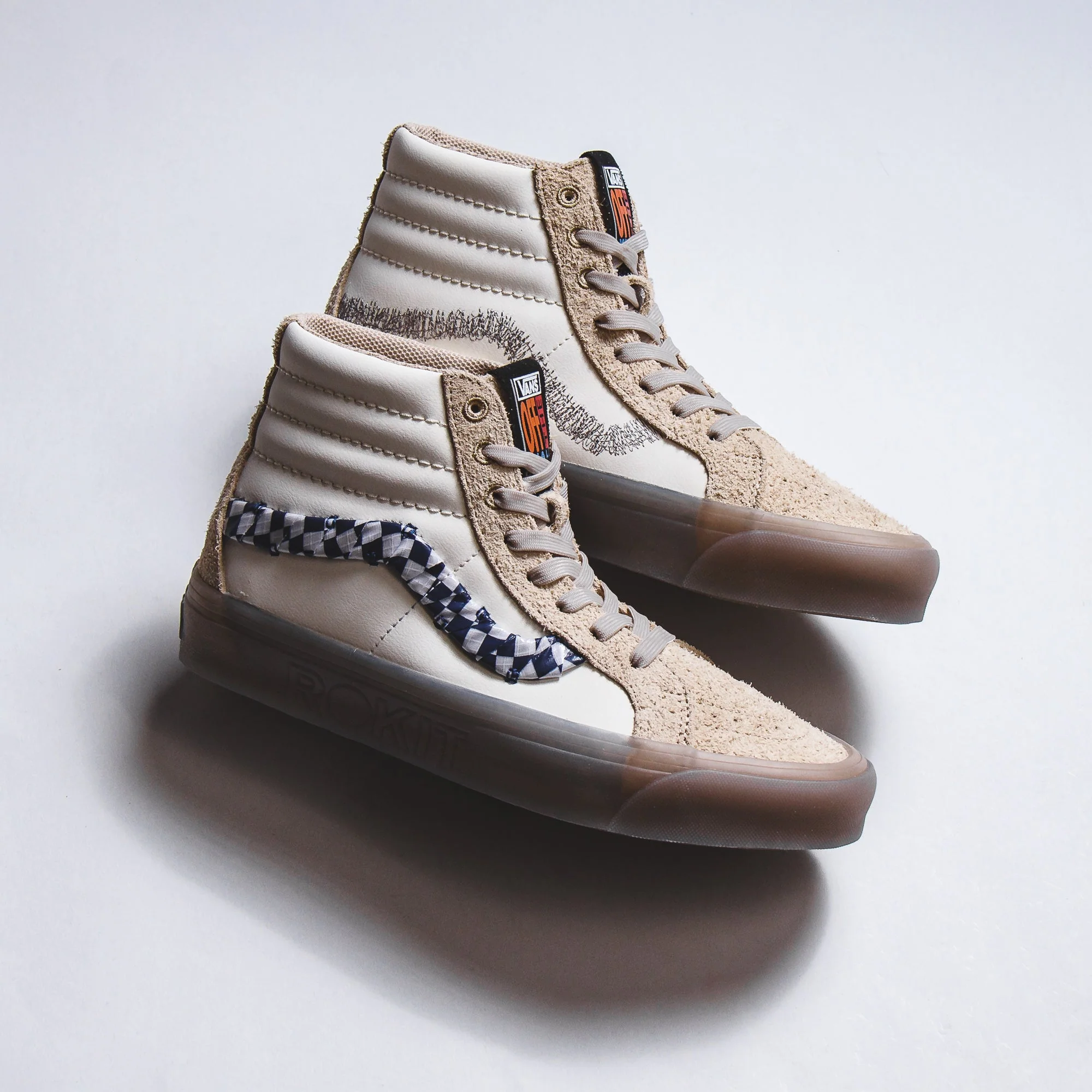 Vans Men UA Sk8-Hi 38 DX Rokit Translucent Pebble VN0000SQBKV - Image 6