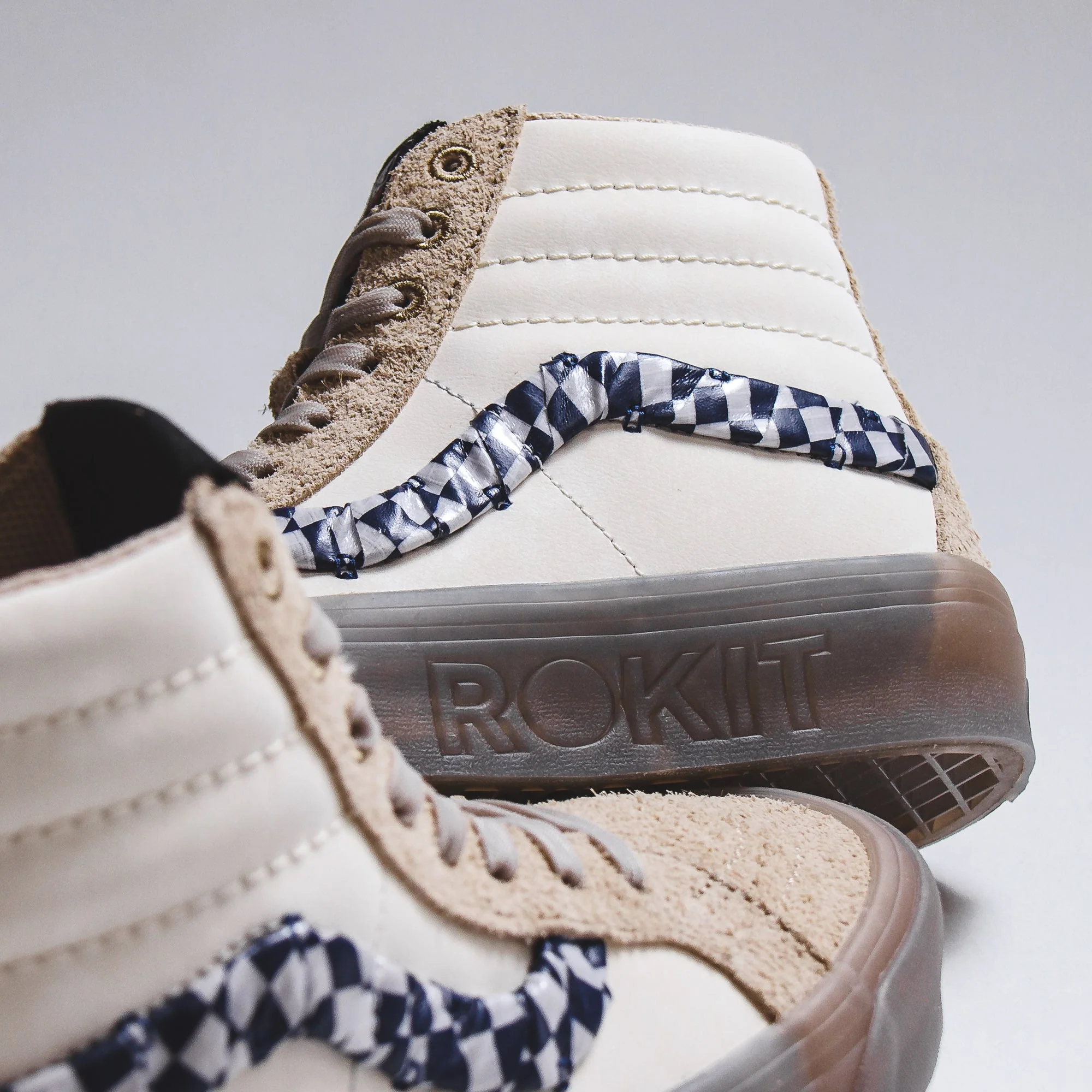 Vans Men UA Sk8-Hi 38 DX Rokit Translucent Pebble VN0000SQBKV - Image 7